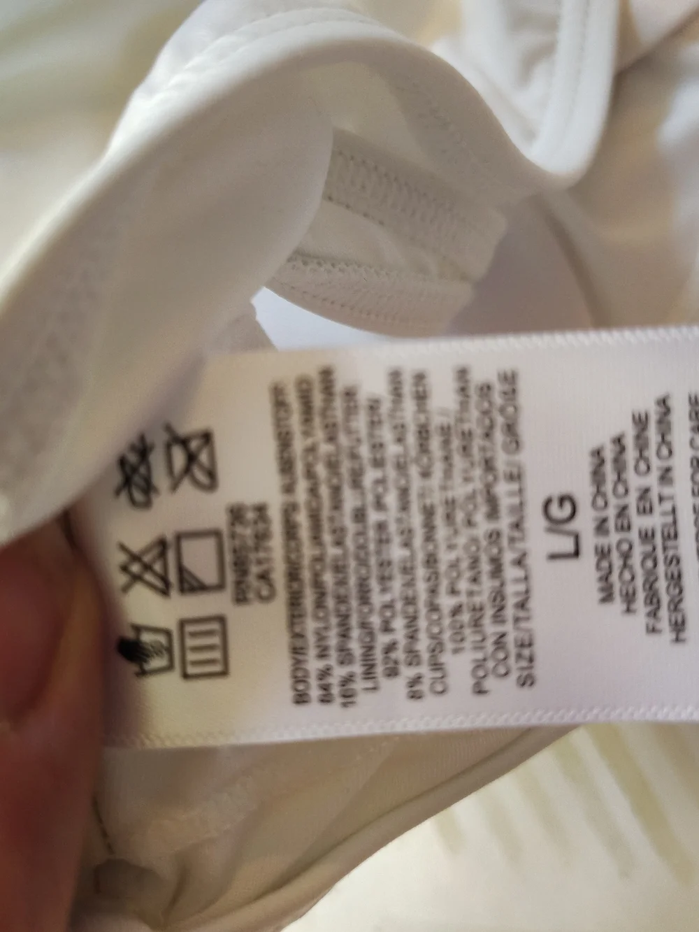 Nwt Michael Kors White Lace-Up Bikini Top‎ Large